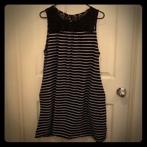 Striped Aline Dress w/Pockets!